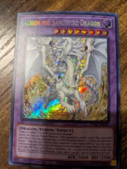 Yu-Gi-Oh! TCG Albion the Sanctifire Dragon CYAC-EN035 1st Ed NM Secret Rare - Image 2