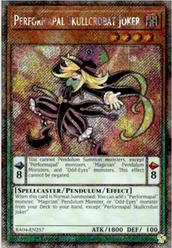 1x Performapal Skullcrobat Joker (Plati NM Eng YuGiOh - Quarter Century Stampede - Image 1