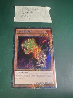Fire Hand 1st Edition Platinum Secret Rare RA04-EN224 Yu-Gi-Oh! - Image 1