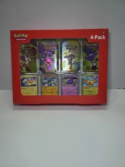 Pokemon Scarlet & Violet - 151 4-Pack Mini Tins w/ 4 Promo cards Sam's Gengar - Image 1