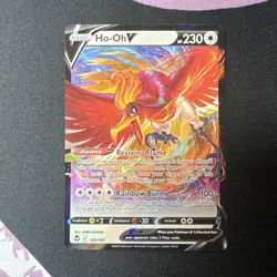 Ho-Oh V Pokemon Silver Tempest 140/195 Ultra Rare NM/M Pokemon Card TCG - Image 2