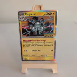 Pokemon TCG Magneton SVP 153 Surging Sparks Pre-Release Stamped Card NM - Image 1