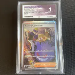 Ace1 Pokemon Morty's Conviction 211/162 Temporal Forces Pokemon Card Pop 1 - Image 1