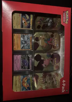 NEW Pokemon 4 Mini Tins 4 Promo Cards Bundle 151 Sam's Club - Image 1