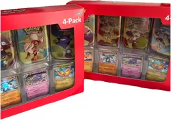 NEW Pokemon 4 Mini Tins 4 Promo Cards Bundle 151 Sam's Club IN HAND - Image 2