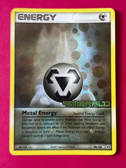 Reverse Holo Metal Energy #88 Emerald Pokemon Rare Card 2005 LP #4 - Image 1