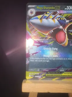 MEGA SHARPEDO EX 061/094 Phantasmal Flames NM Double Holo Rare Pokemon TCG Card - Image 5