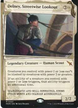 MTG: Murders at Karlov Manor: Showcase Delney, Streetwise Lookout: LP Condition - Image 1