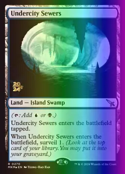 MTG Undercity Sewers (270s/184) Murders at Karlov Manor Promos LP FOIL - Image 1