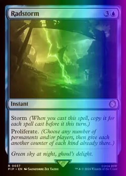MTG Magic the Gathering Radstorm (37/1189) Fallout LP FOIL - Image 1