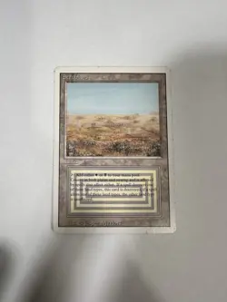 Magic the Gathering MTG Scrubland - Revised Edition MP - Image 1