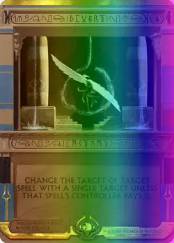 MTG Magic the Gathering Divert (13/54) Amonkhet Invocations LP FOIL - Image 1