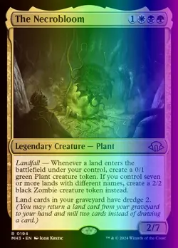MTG Magic the Gathering The Necrobloom (194/703) Modern Horizons 3 LP FOIL - Image 1