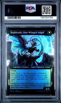 2025 MTG EXTENDED ART FOIL SEPHIROTH FABLED SOLDIER/ ONE-WINGED ANGEL PSA 10 - Image 2