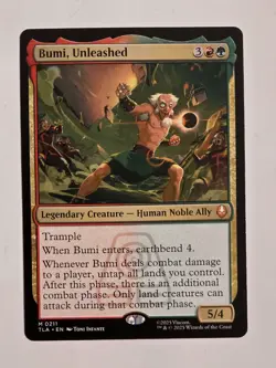 Bumi, Unleashed M0211 Regular Avatar: The Last Airbender Magic the Gathering NM - Image 1