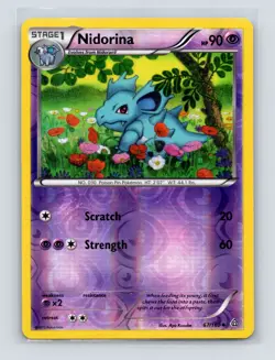 Pokemon TCG Nidorina 67/160 XY - Primal Clash Reverse Holo LP - Image 1
