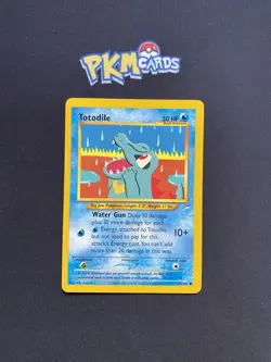 Pokemon TCG Totodile Neo Destiny 85/105 Regular LP. - Image 1