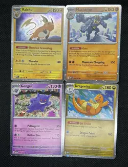 Sam’s Club Exclusive Pokemon 151 Promos Set Of 4 Gengar Dragonite Raichu Machamp - Image 1