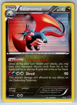 Pokemon Salamence Holo B&W Dragon Vault 8/20 - Image 3