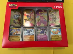 Pokemon 151 Mini Tin 4 Pack NEW/SEALED/SHIPS FAST (2 Boxes, 8 Total Packs) - Image 2