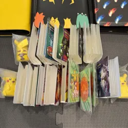 Lot Of 18 Pokemon TCG Mini Portfolio & 4 Pocket Binder Empty + Pikachu Foam Toys - Image 3