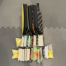 Lot Of 18 Pokemon TCG Mini Portfolio & 4 Pocket Binder Empty + Pikachu Foam Toys - Image 4