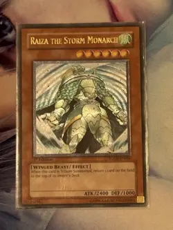 YuGiOh! - Raiza The Storm Monarch - Ultimate 1st Edition FOTB-EN025 MP - Image 1