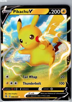 Pikachu V 086/264 SWSH08: Fusion Strike - Pokemon Card - NM - Image 1