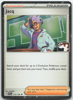 Jacq 175/198 Cosmos Holo Play Promo Stamped Pokemon Card NM - Image 1