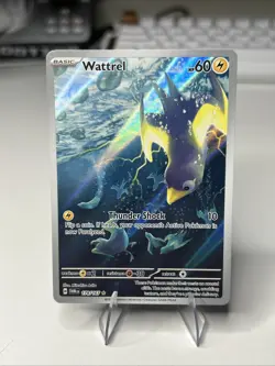 Pokemon TCG Wattrel Scarlet & Violet Twilight Masquerade Holo Card 178/167 - Image 1
