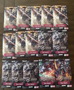 GUNDAM CARD GAME Dual Impact Sleeved Booster Packs x 15Sealed - GD02 English - Image 1
