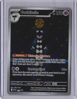 Gothitelle 211 Black Star Promo Illustration Rare Pokemon Card White Flare NM - Image 2