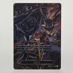 One Piece CCG Sabo Secret Rare Foil Card OP07-118 (SEC) - Image 1
