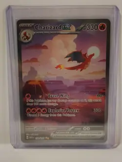 Charizard EX Pokemon Card 330 HP, Brave Wing, Explosive Vortex - Image 1