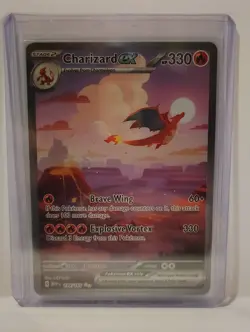 Charizard EX Pokemon Card 330 HP, Brave Wing, Explosive Vortex - Image 2