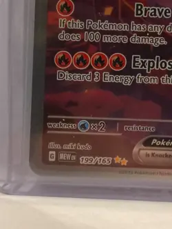 Charizard EX Pokemon Card 330 HP, Brave Wing, Explosive Vortex - Image 5