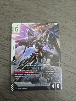 Gundam Card Game - Freedom Gundam LR English - GD01-065 LR - Newtype Rising - Image 1