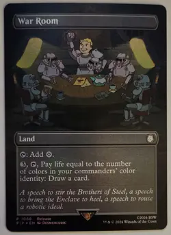 FOIL War Room MTG PIP 1068 Launch Party Promo Borderless Fallout LP - Image 1