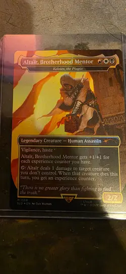 Altair, Brotherhood Mentor - Kelsien, the Plague (Rainbow Foil) Secret Lair Drop - Image 1