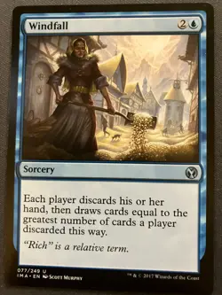 MTG Windfall {Iconic Masters} - NM - Image 1
