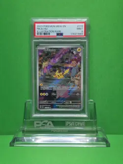 POKEMON 2023 MEW 151 PIKACHU ILLUSTRATION RARE 173 PSA 9 - Image 1