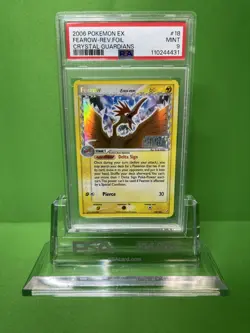 2006 POKEMON EX CRYSTAL GUARDIANS 18 FEAROW-REVERSE FOIL PSA 9 - Image 1