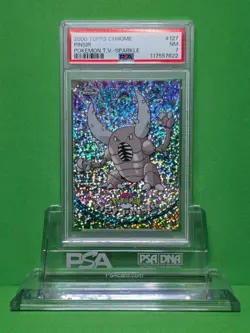 POKEMON 2000 TOPPS CHROME PINSIR SPARKLE 127 PSA 7 - Image 1