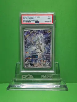 POKEMON 2025 JOURNEY TOGETHER N'S RESHIRAM ILLUSTRATION RARE 167 PSA 9 - Image 1