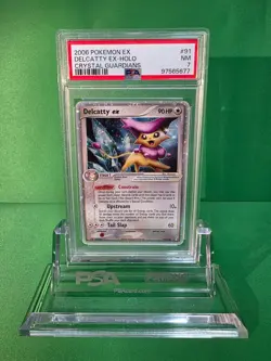 2006 POKEMON EX DELCATTY EX HOLO CRYSTAL GUARDIANS 91/100 PSA 7 - Image 1
