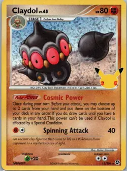 Pokemon TCG Claydol 15/25 Celebrations Classic Collection Holo NM - Image 1