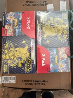 2 pack Pokemon Scarlet and Violet Surging Sparks ETB & Booster Bundle. 2 Bundles - Image 2