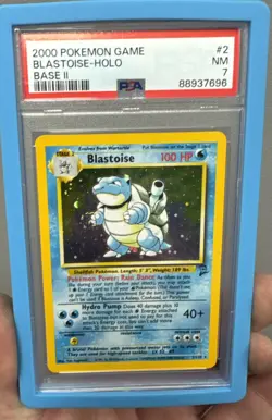 2000 POKEMON BASE SET 2 #2 BLASTOISE-HOLO PSA 7 - Image 1