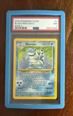 2000 POKEMON BASE SET 2 #2 BLASTOISE-HOLO PSA 7 - Image 2