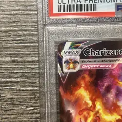 2022 POKEMON SWSH BLACK STAR PROMO #261 FULL ART/CHARIZARD VMAX PSA 7 - Image 2